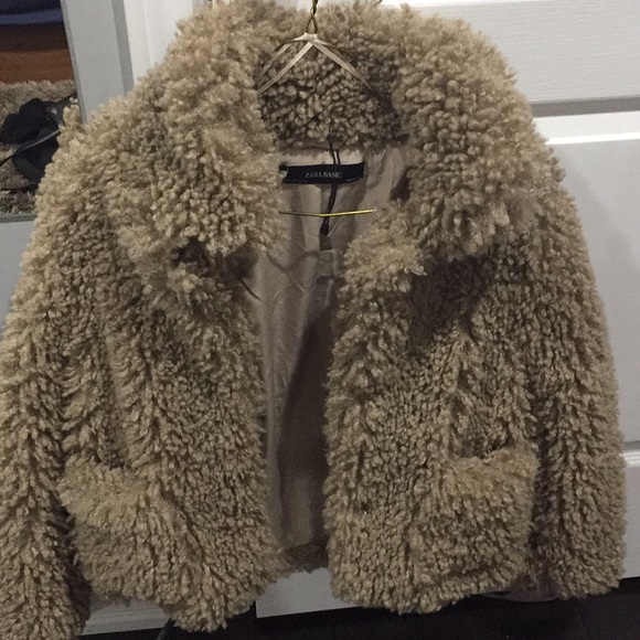 Zara faux fur-brown - Picture 2 of 3